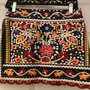 Decorative mini skirt